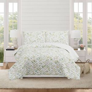 Modern Heirloom -  Full/Queen Quilt Botanical Floral  Green